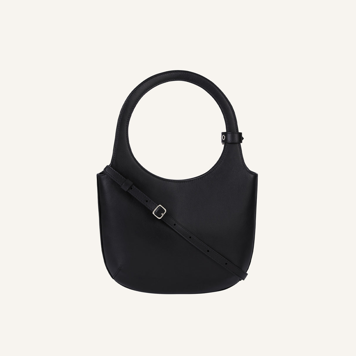 courrèges HOLY LEATHER BAG, Black