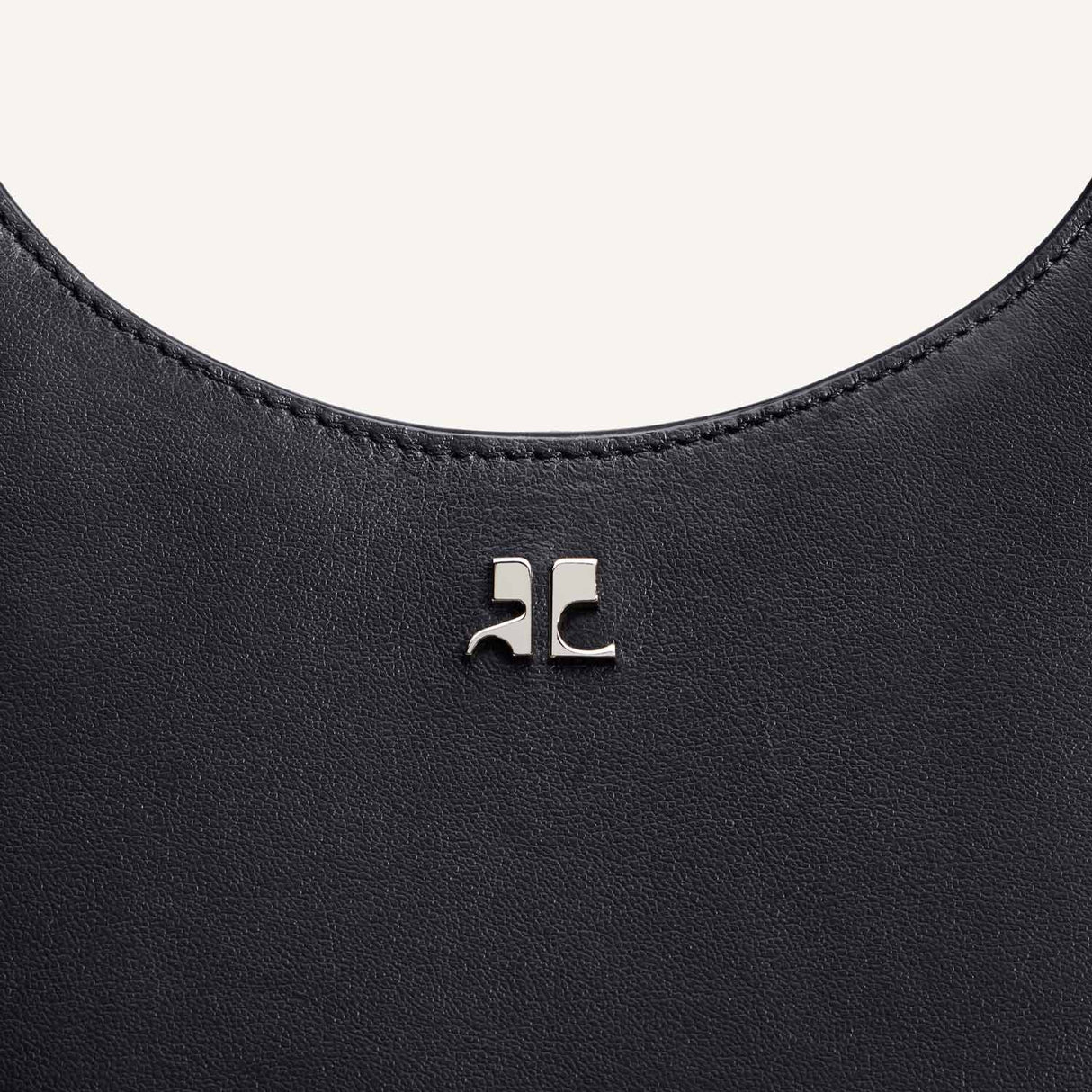 courrèges HOLY LEATHER BAG, Black