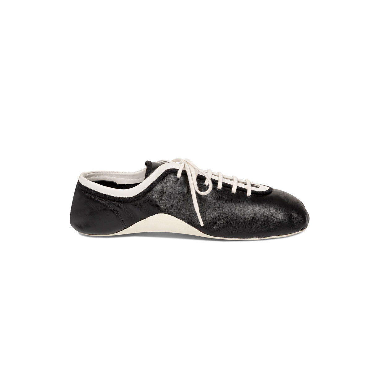 Dries Van Noten WS261-1002 LEATHER BALLERINA SNEAKER, Black