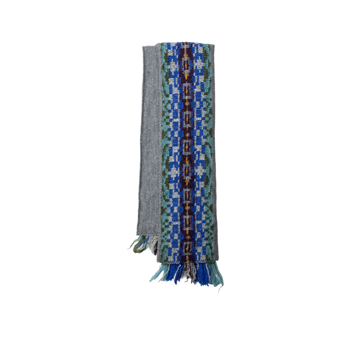 Blue scarf on a white background