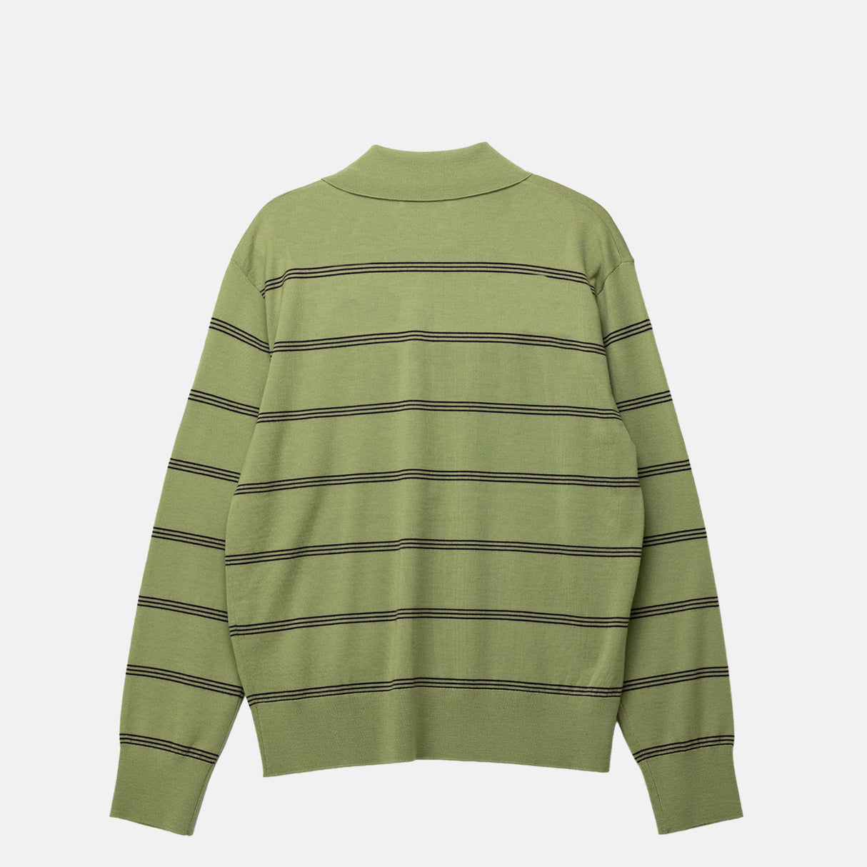 Dries Van Noten TUNO STRIPE SWEATER, Olive
