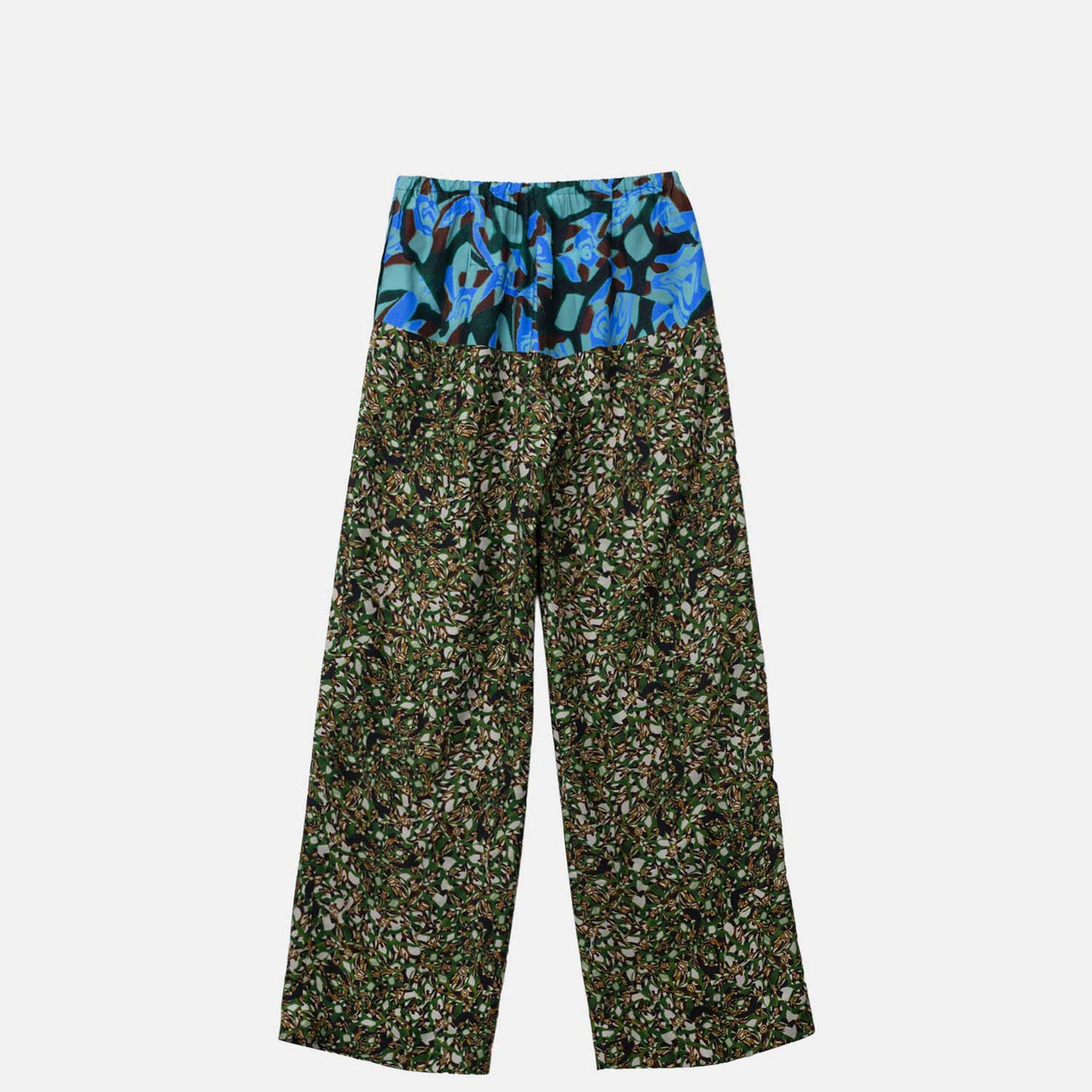 Dries Van Noten WIDE LONG PANTS, Bottle Green