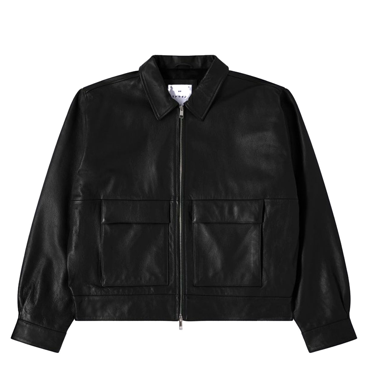 Edwin DOGMA JACKET LEATHER, Black