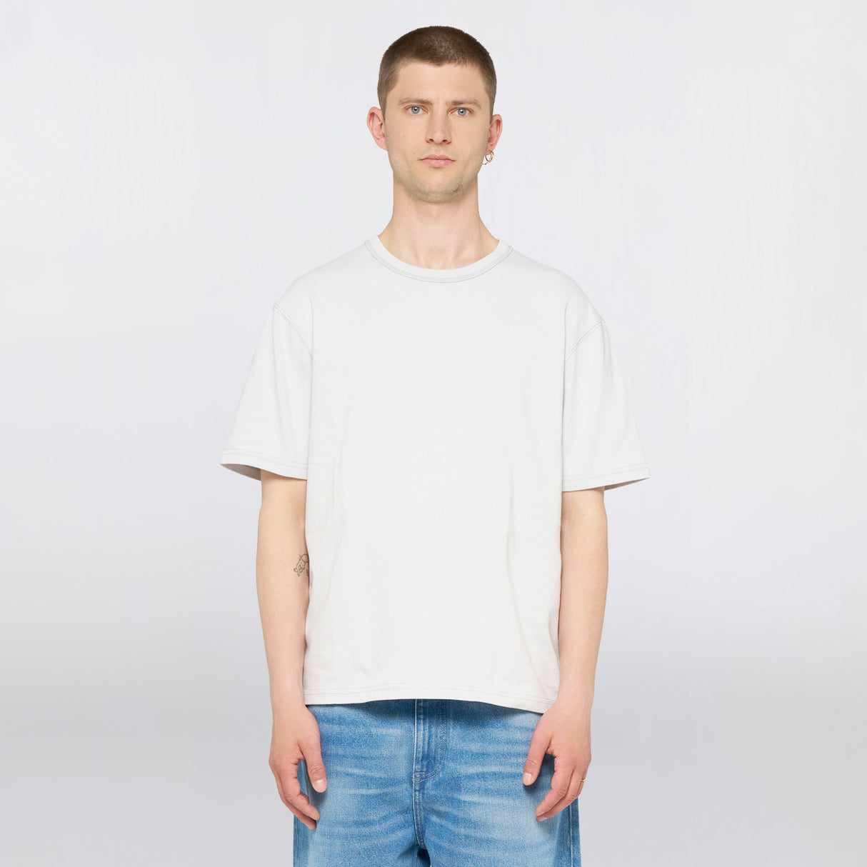 Edwin REGULAR BASIC T-SHIRT, Glacier Gray