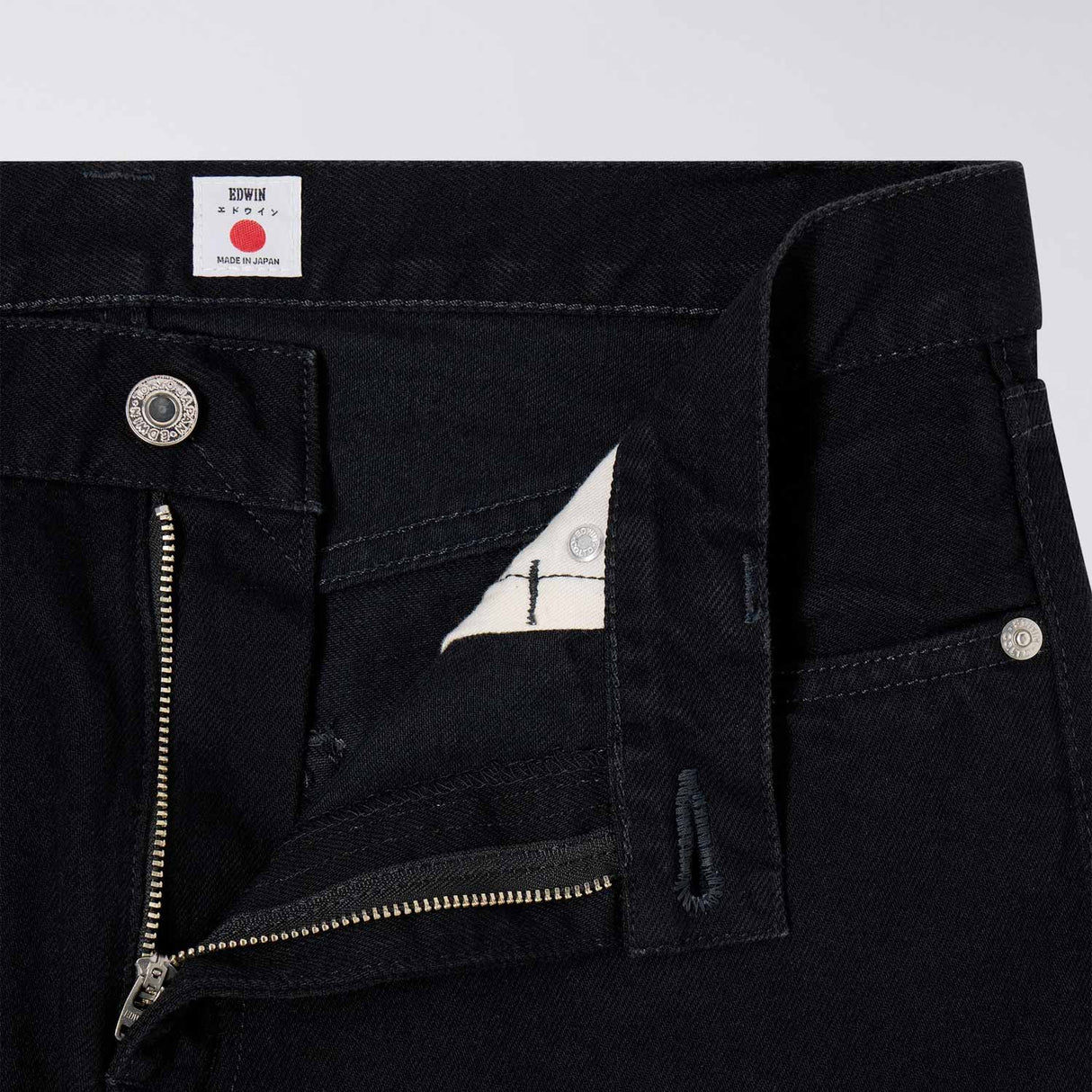 Edwin REGULAR TAPERED JEANS, Black Unwashed