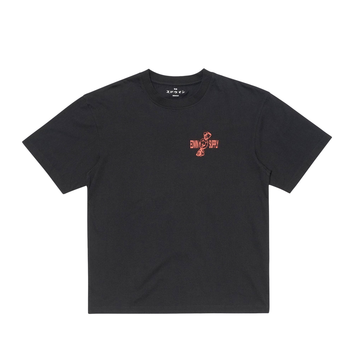 Edwin SORRY TOKYO T-SHIRT, Washed Black