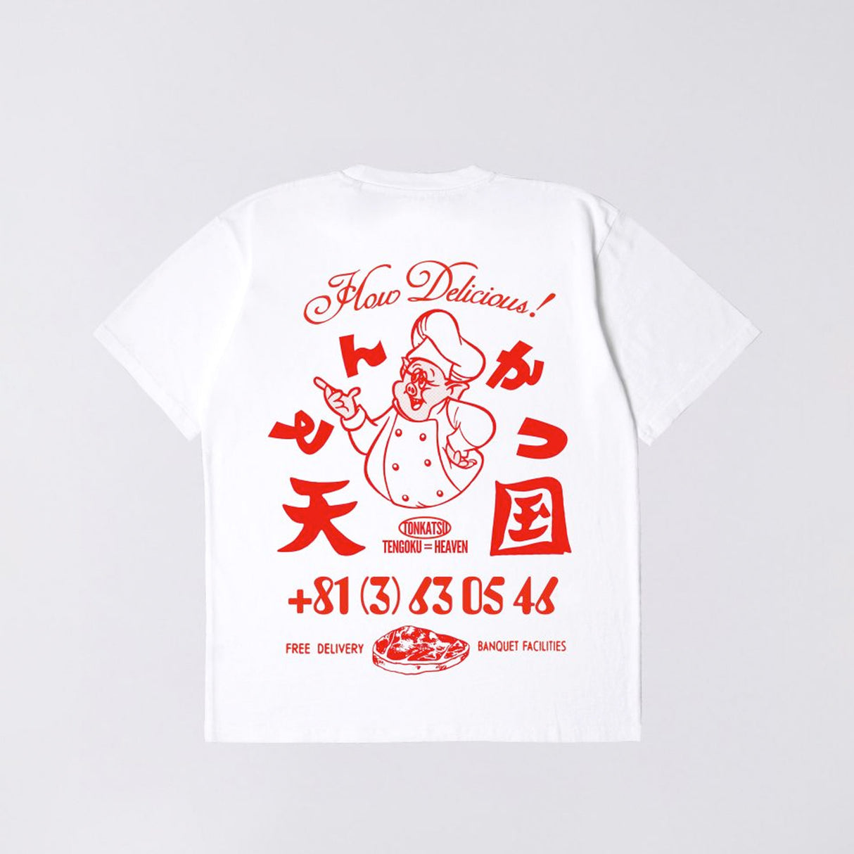 EDWIN TONKATSU TS WHITE WASHED