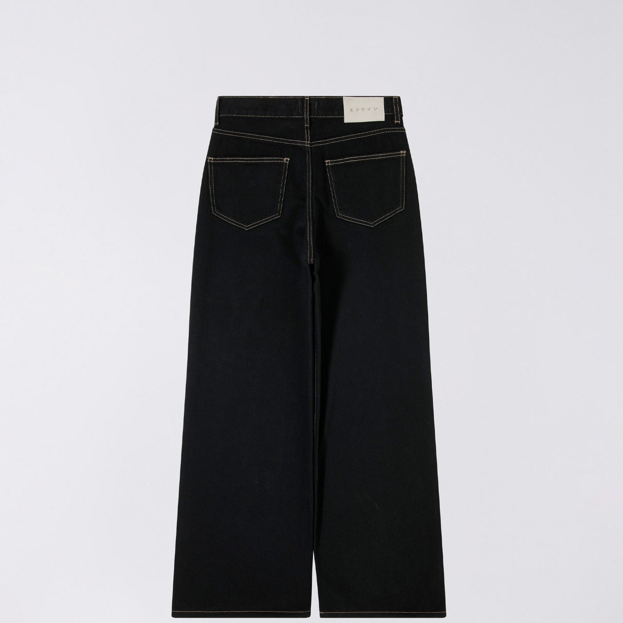 Edwin W' OLIVIA PANT, Black Rinsed