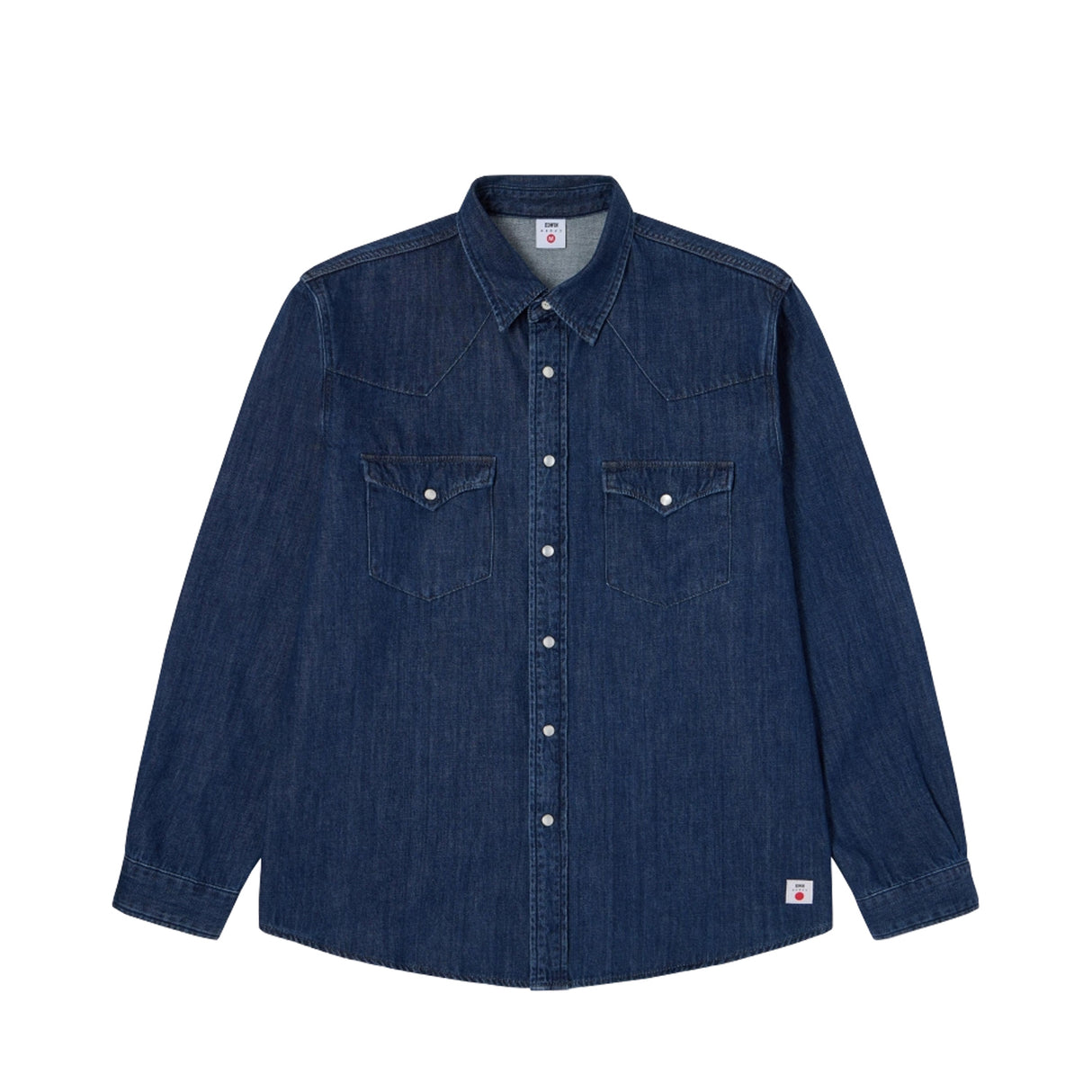 Edwin WESTERN SHIRT LS, Blue Dark Used