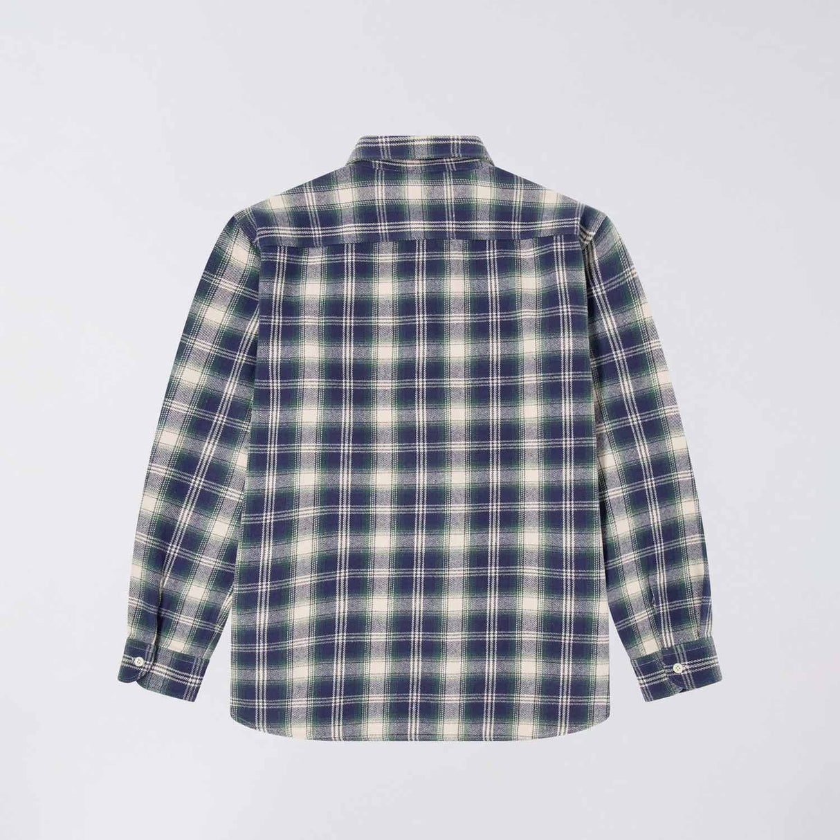 Edwin WORK SHIRT LS, Navy/Green