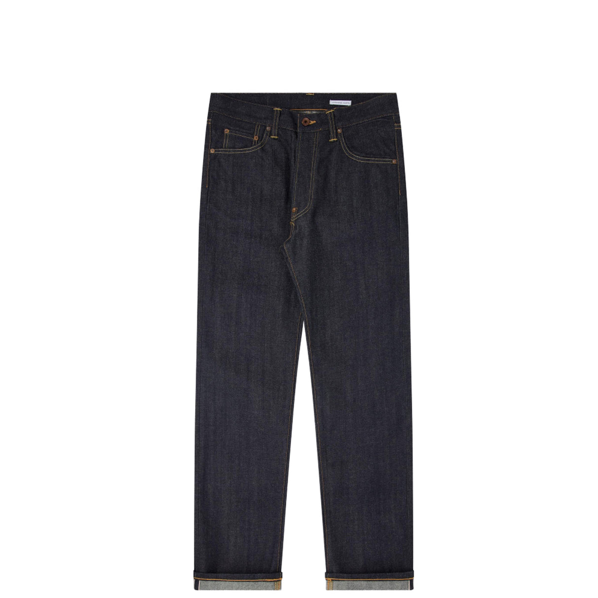 Blue denim in a white background