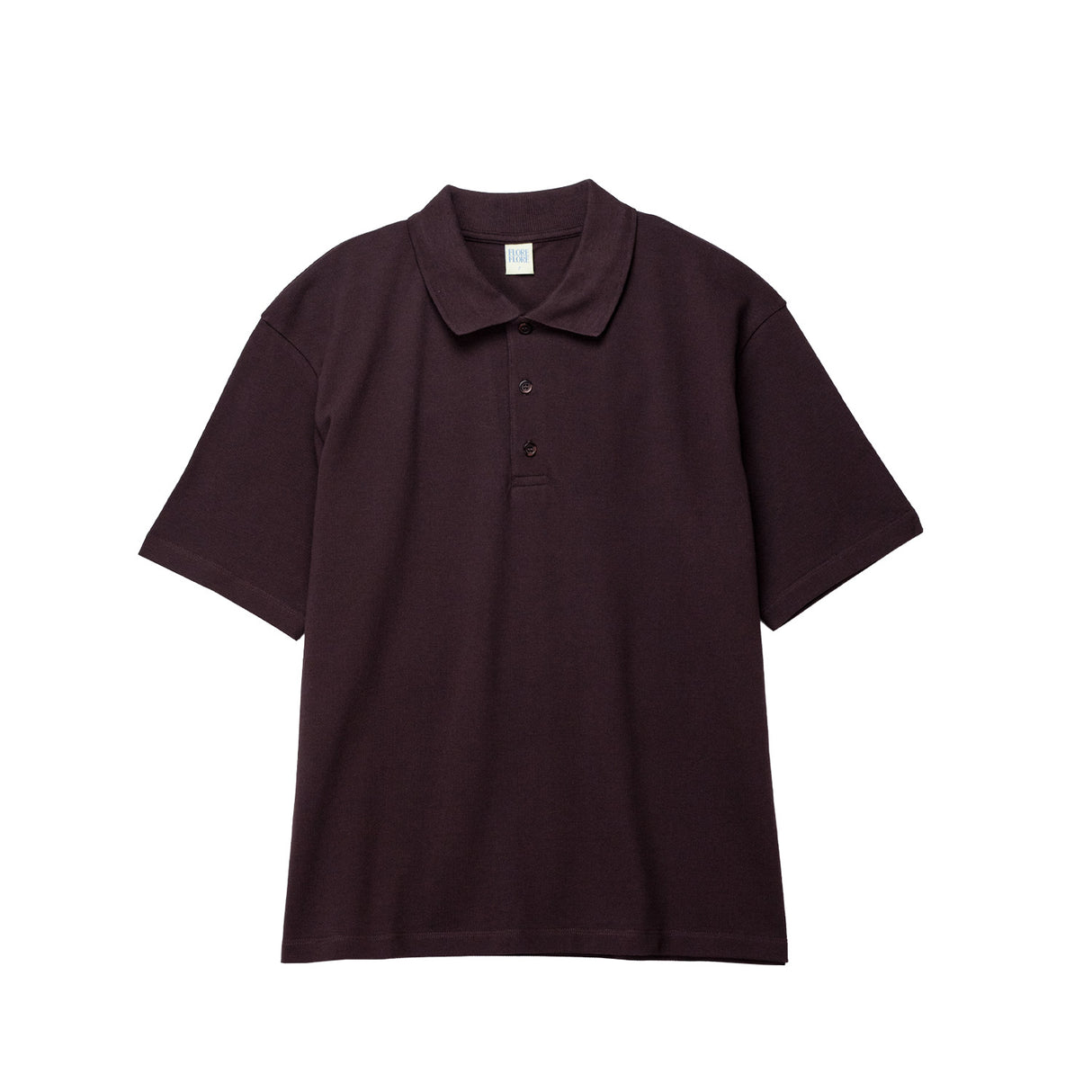 Short sleeve polo shirt on a white background.