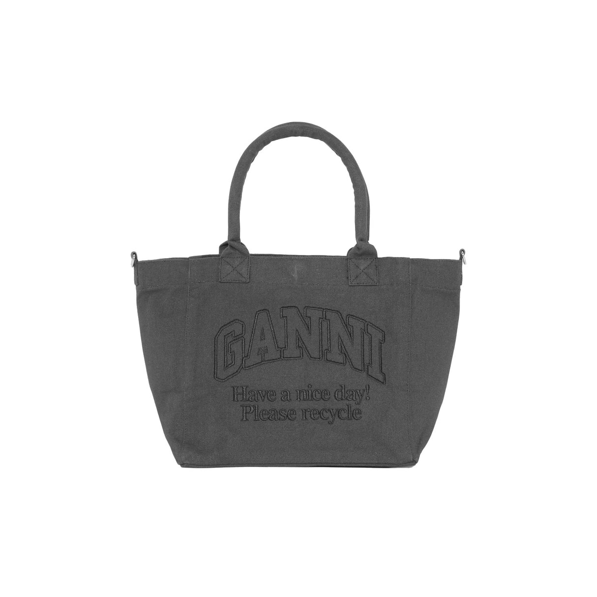 Ganni A5972 SMALL SHOPPER, Black