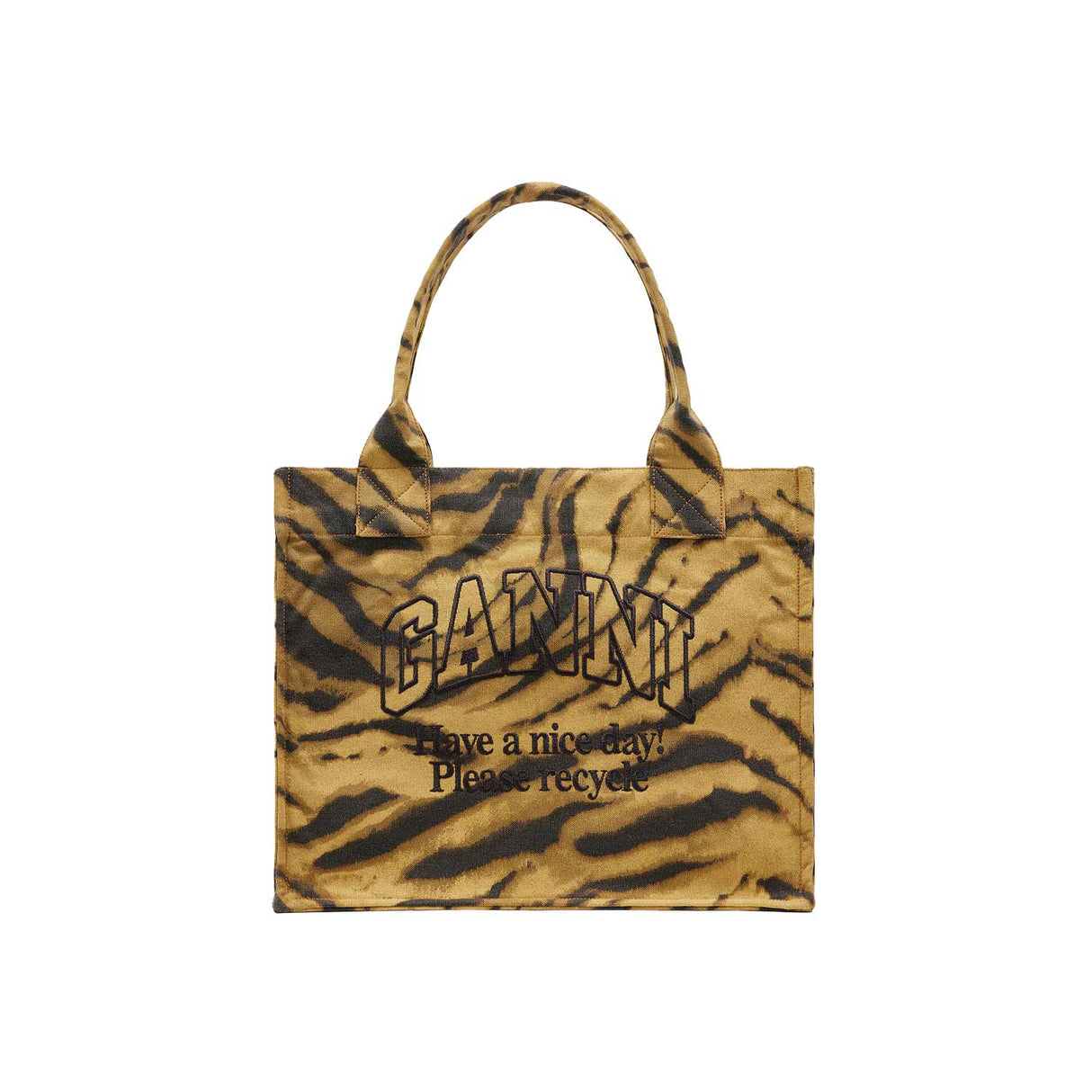 Ganni A7260 LARGE EASY SHOPPER, Khaki