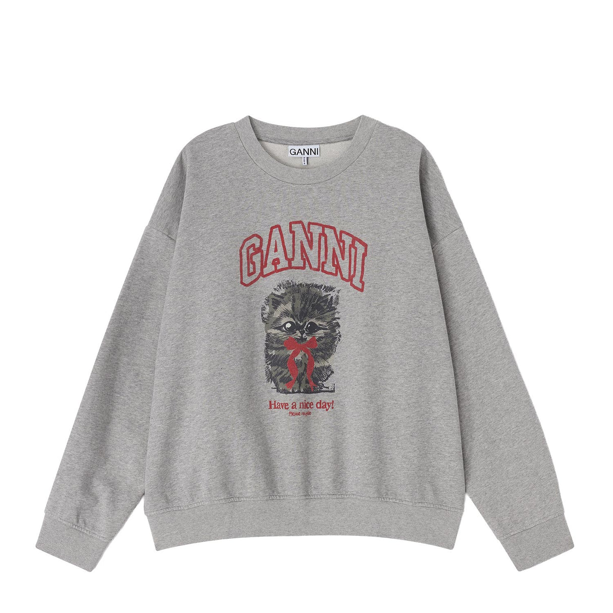 ISOLI CREWNECK MARGOT KITTY PRINT, Paloma