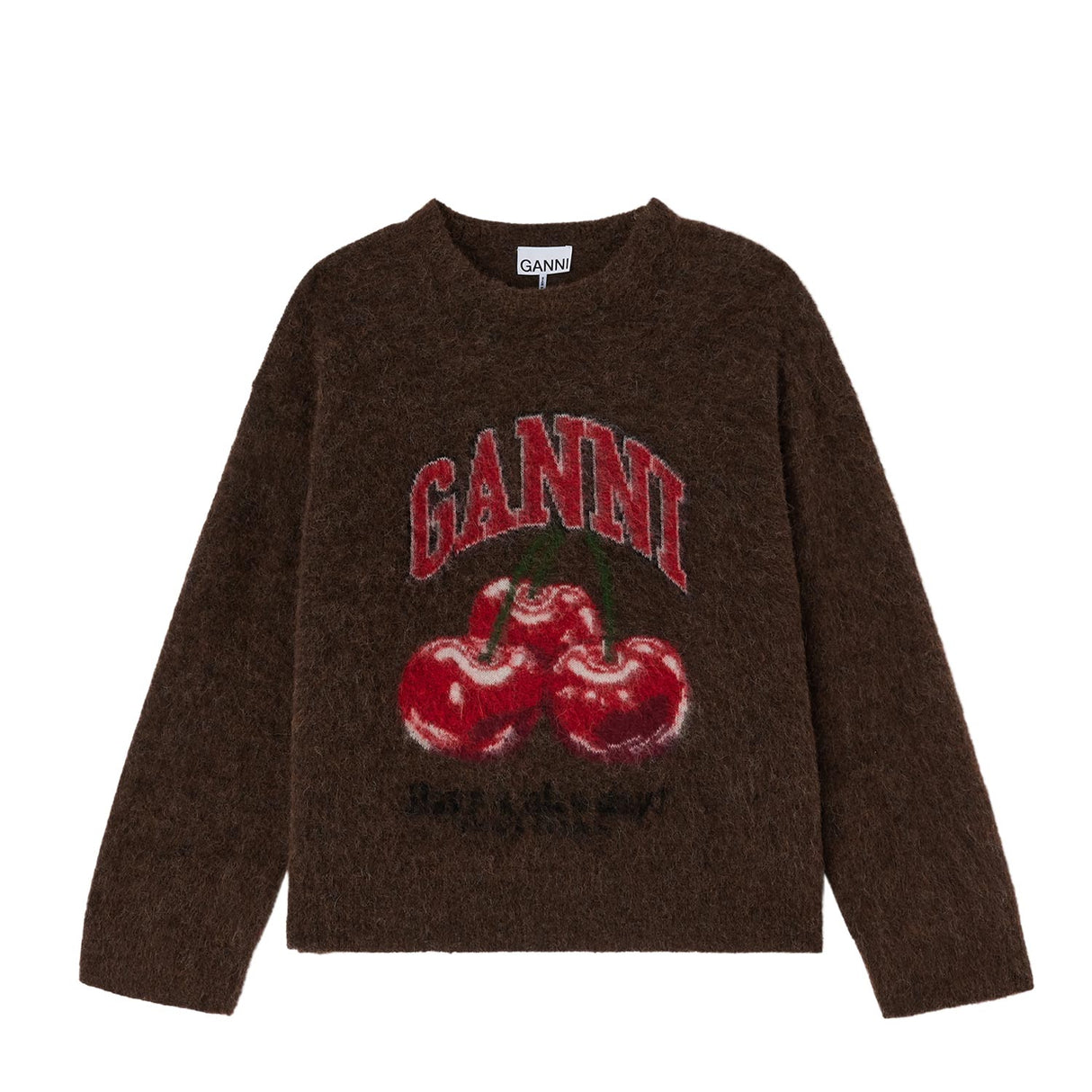 GRAPHIC OVERSIZED SWEATER, Chicory Coffee