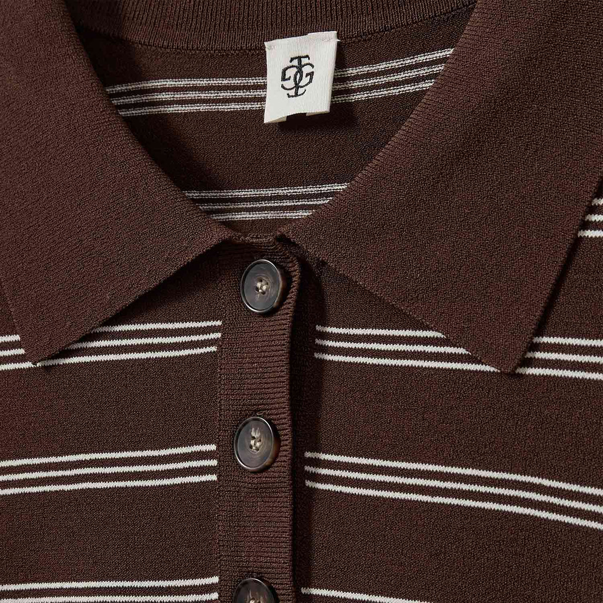 The Garment MADISON POLO, Espresso/Ecru