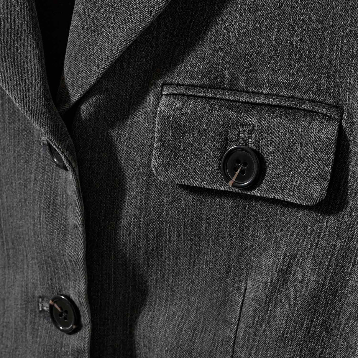 MERCI JACKET, Black Denim