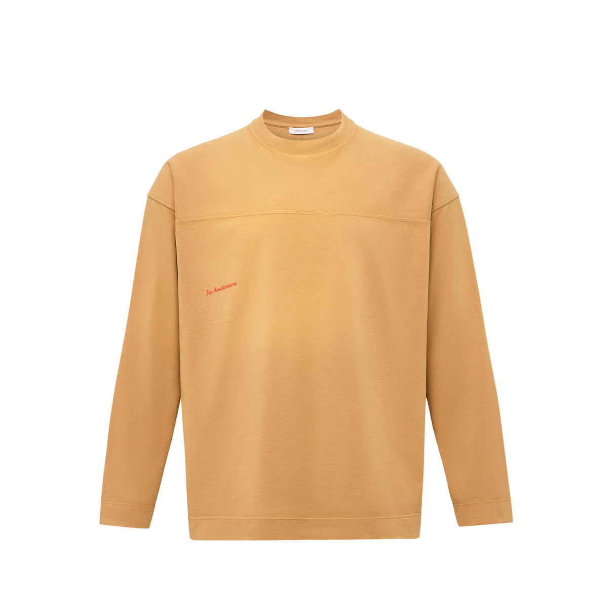 JW Anderson GARMENT DYE LS T-SHIRT, Tobacco