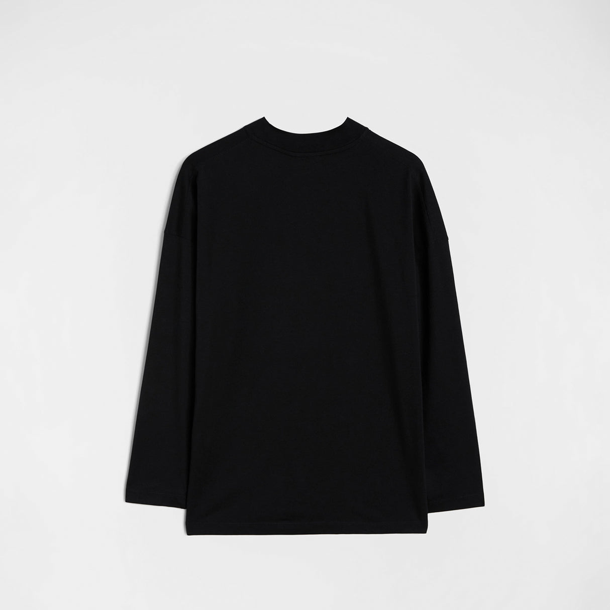 Jil Sander COTTON MOCK NECK T-SHIRT, Black