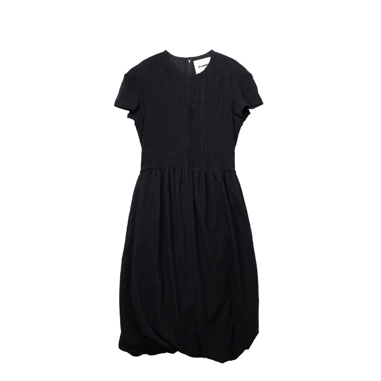 Black dress on a white background.