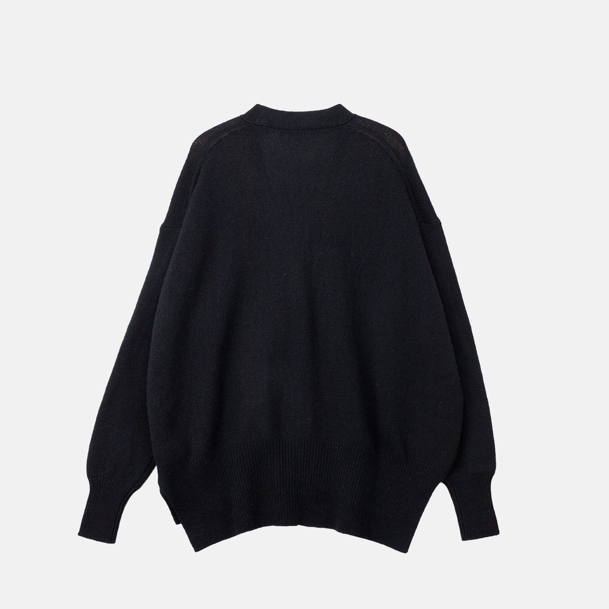 Jil Sander V-NECK LS CARDIGAN, Black