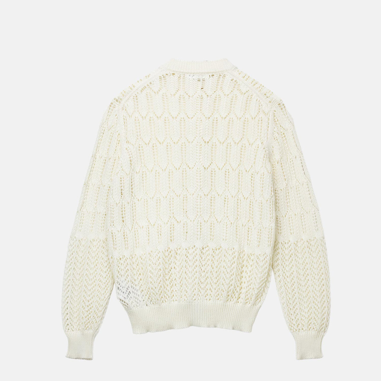 Jil Sander CREWNECK L/S CARDIGAN, Eggshell