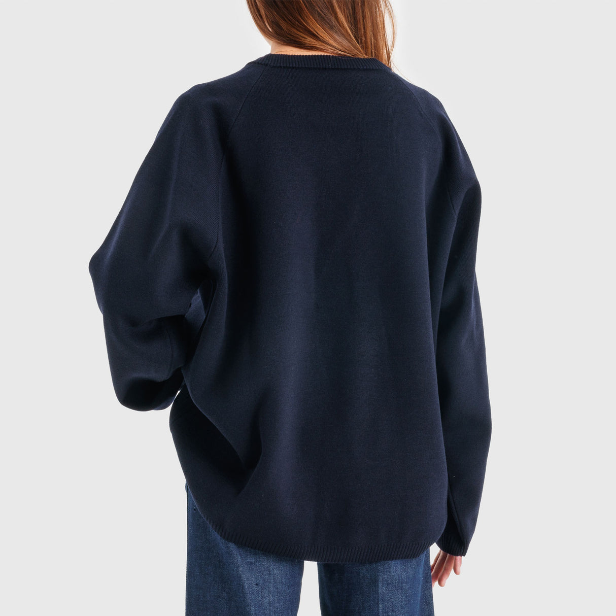 O-NECK KNIT, Navy