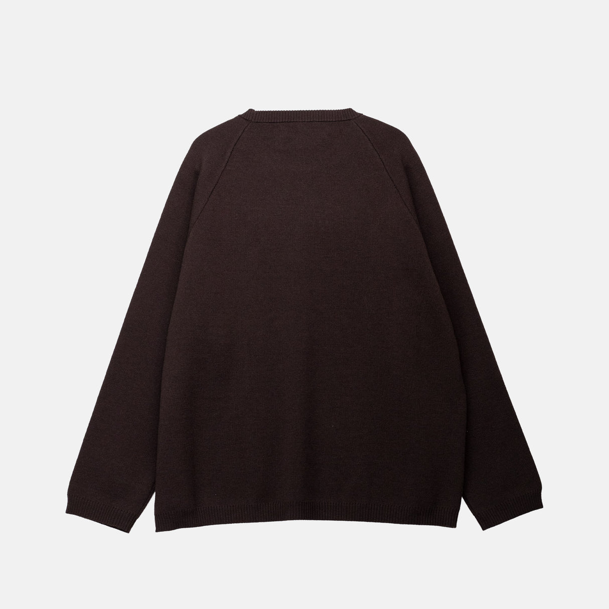 O-NECK KNIT, Dark Brown