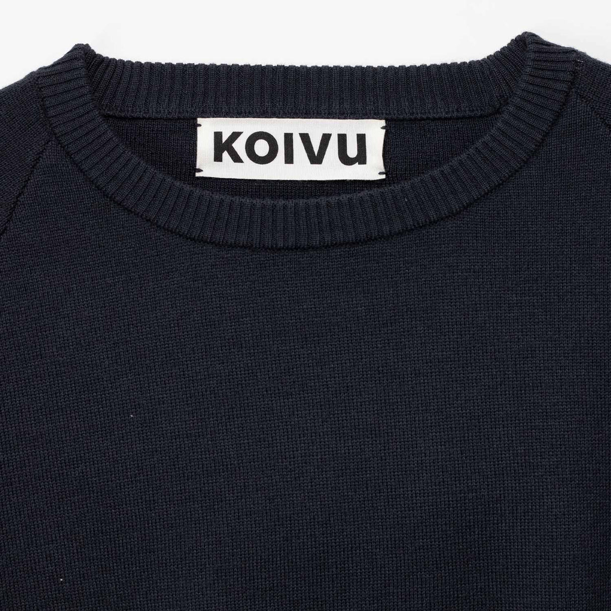 O-NECK KNIT, Granite Gray