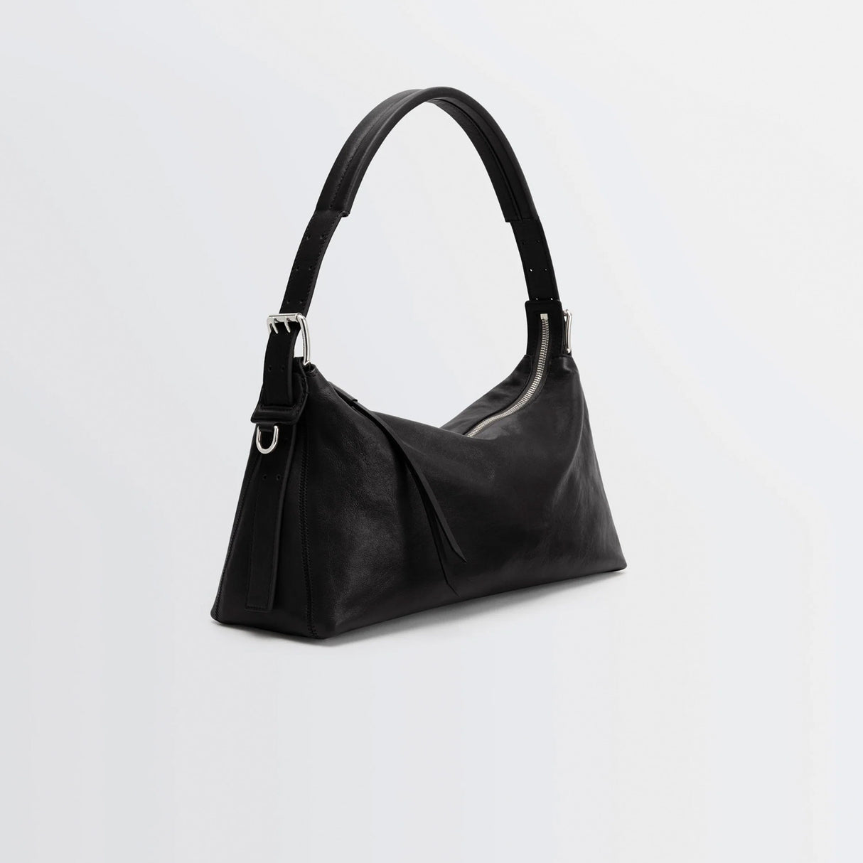 Lemaire BELTED BAGUETTE BAG, Dark Chocolate