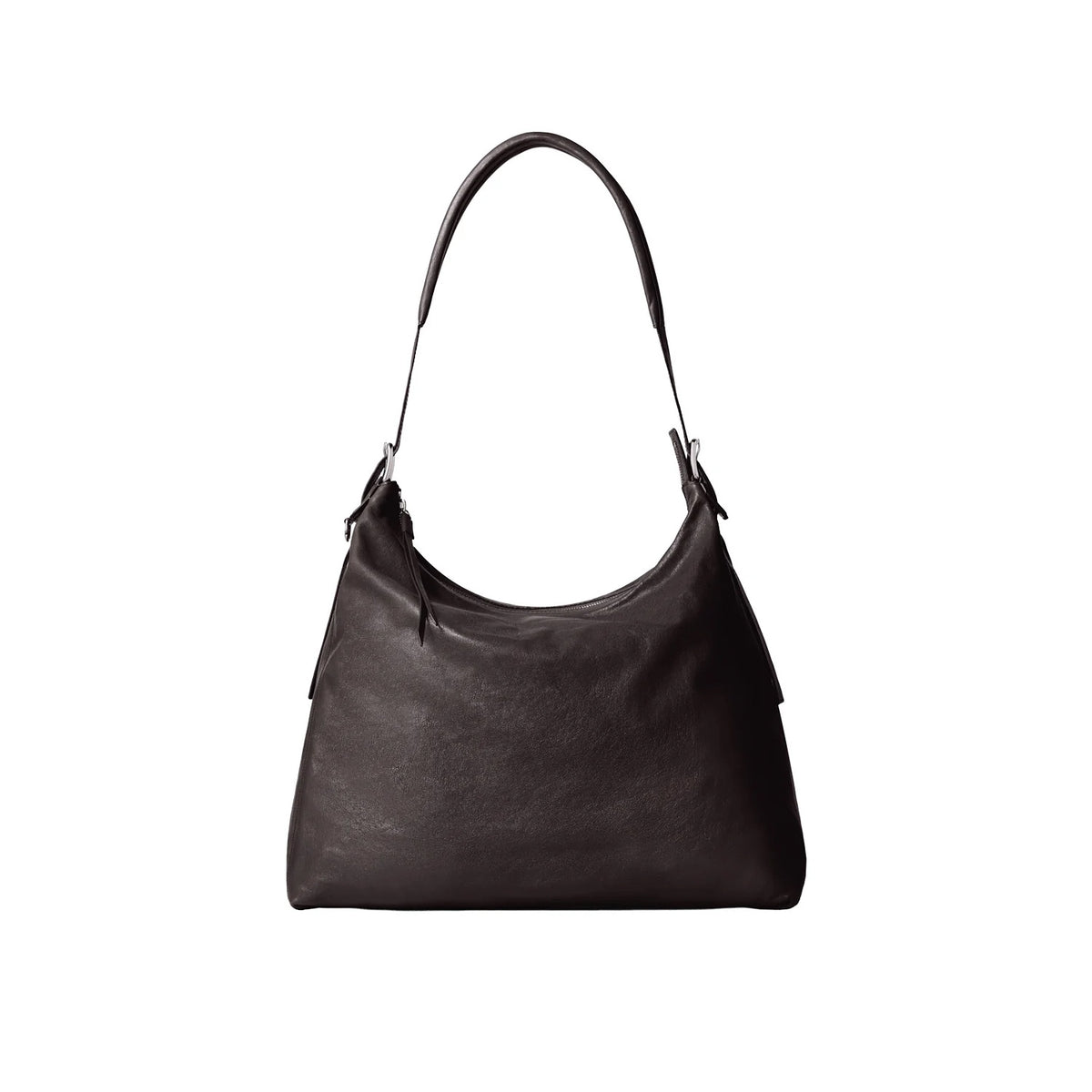 Lemaire BELTED HOBO BAG, Dark Chocolate