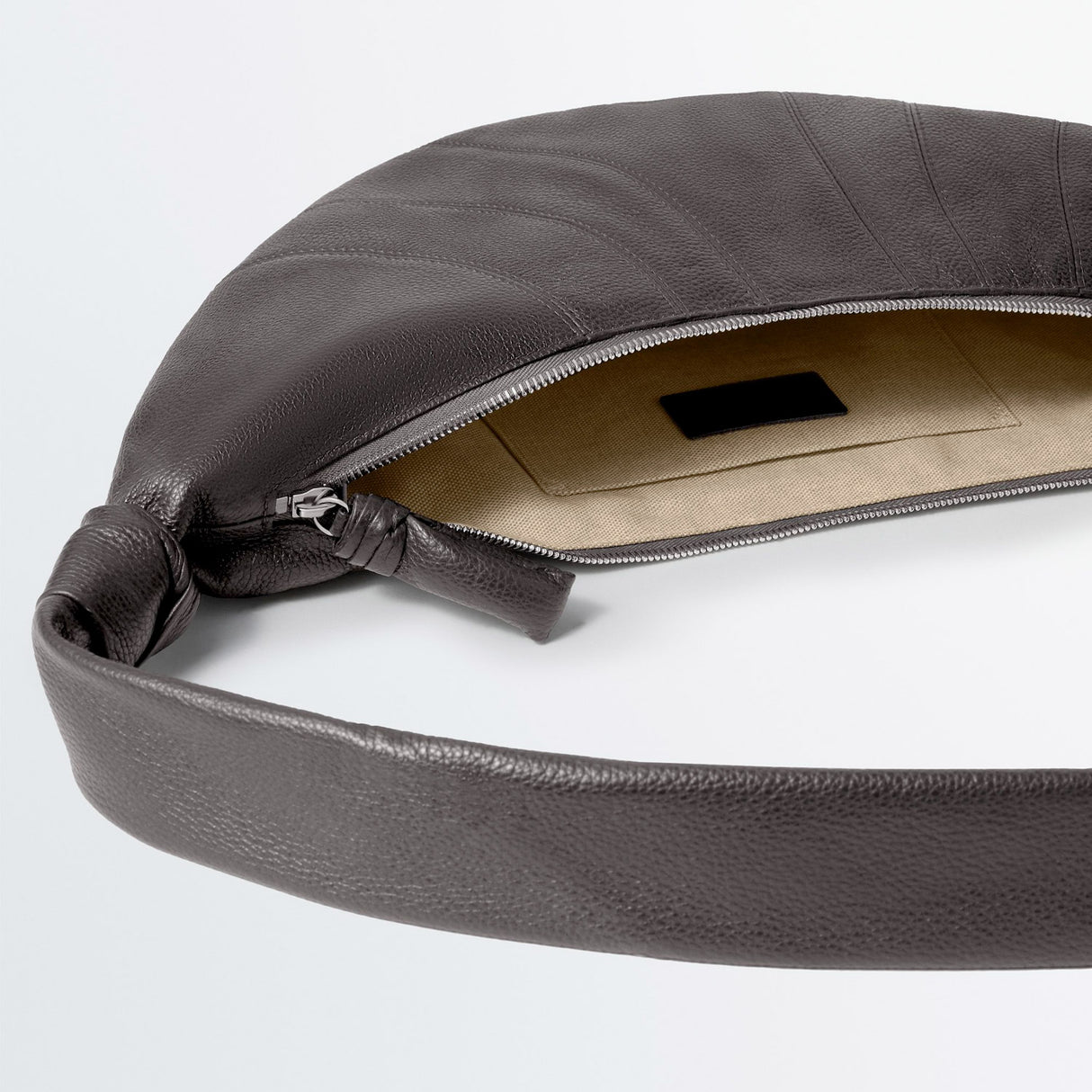 Lemaire MEDIUM CROISSANT BAG, Dark Chocolate