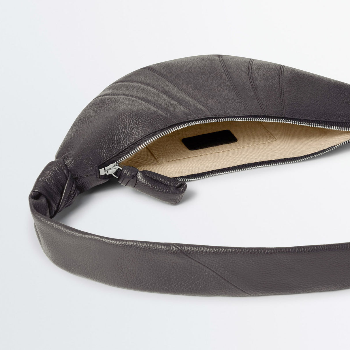 Lemaire SMALL CROISSANT BAG, Dark Chocolate