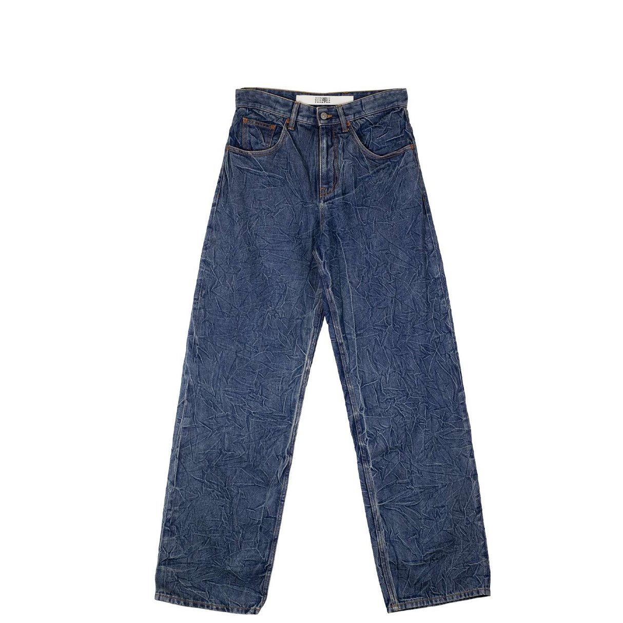 MM6 CRINKLE WASH DENIM, Washed Blue - Image 1