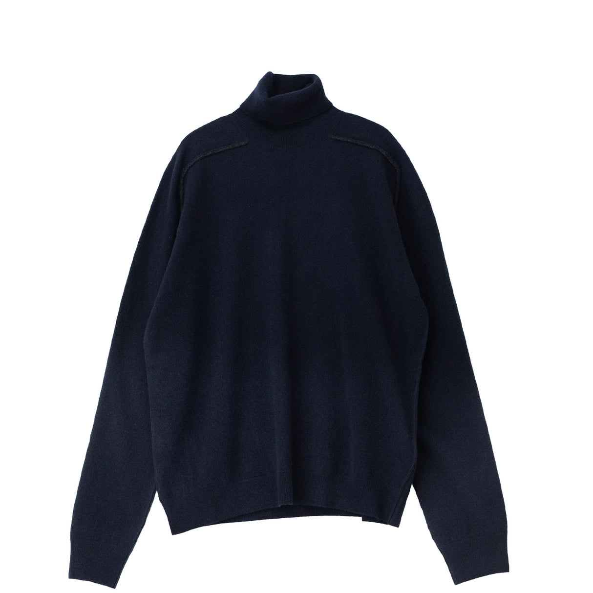 Navy sweater on a white background