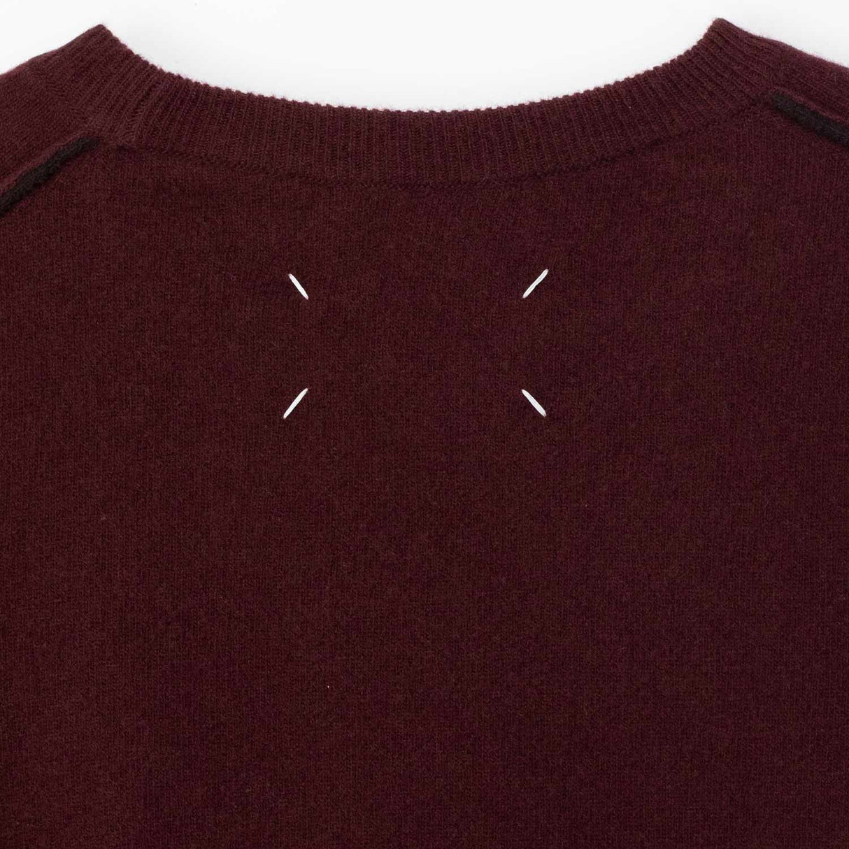 Maison Margiela LAMBSWOOL SWEATER, Burgundy/Brown