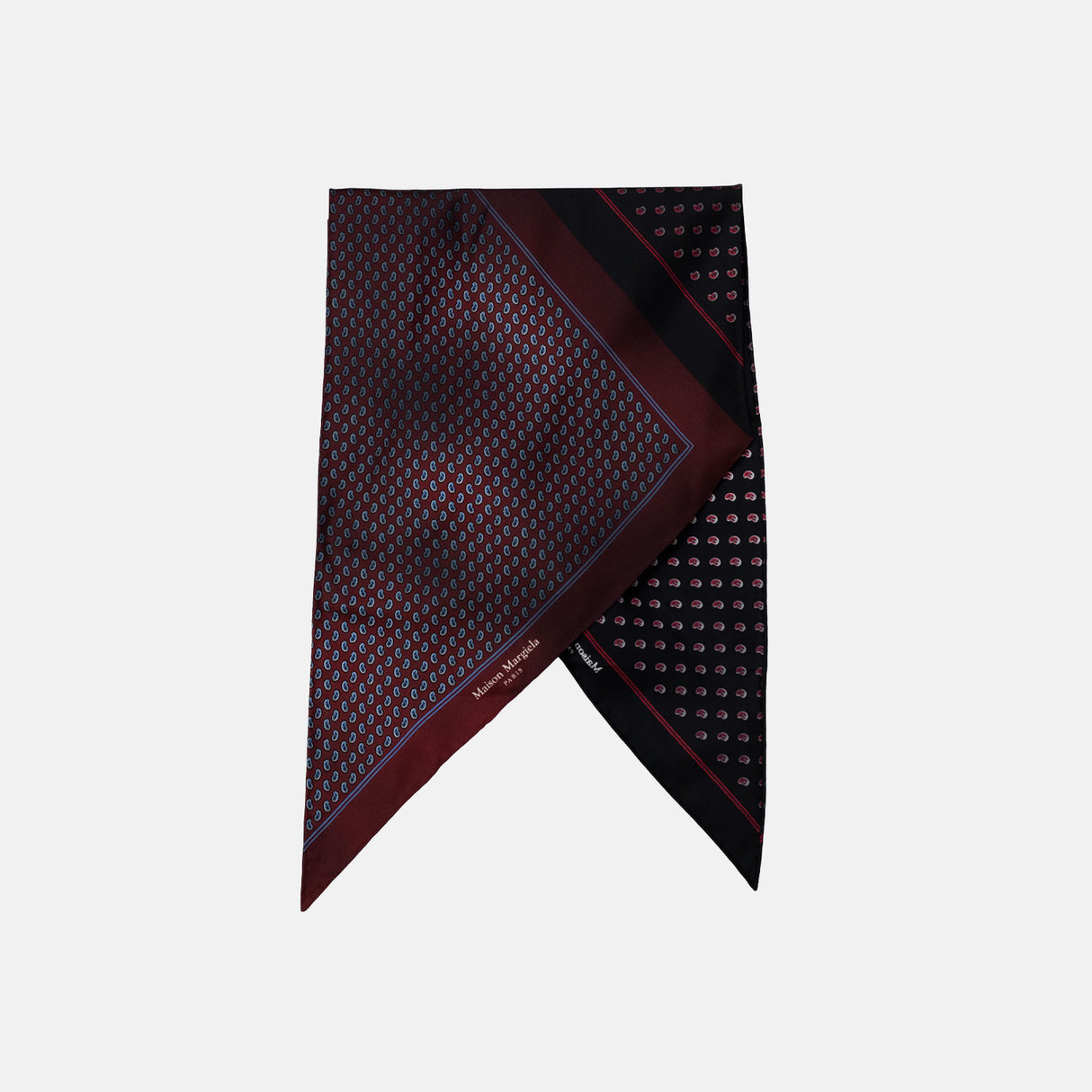 Maison Margiela PAISLEY SILK SCARF, Multicolor