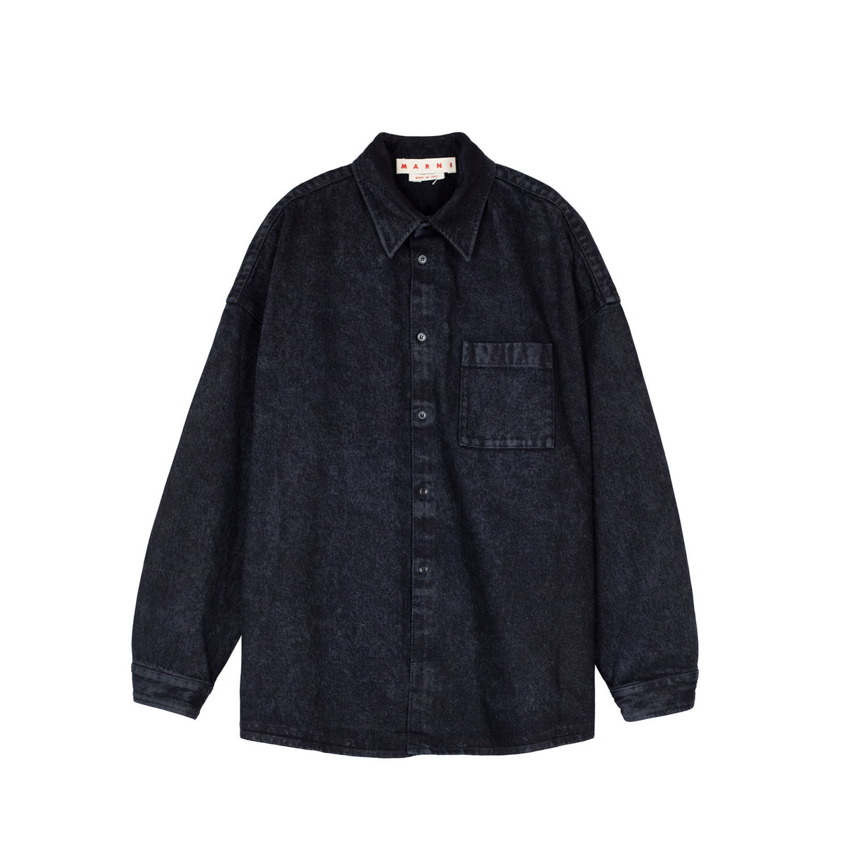 Marni DENIM SHIRT, Black Marble