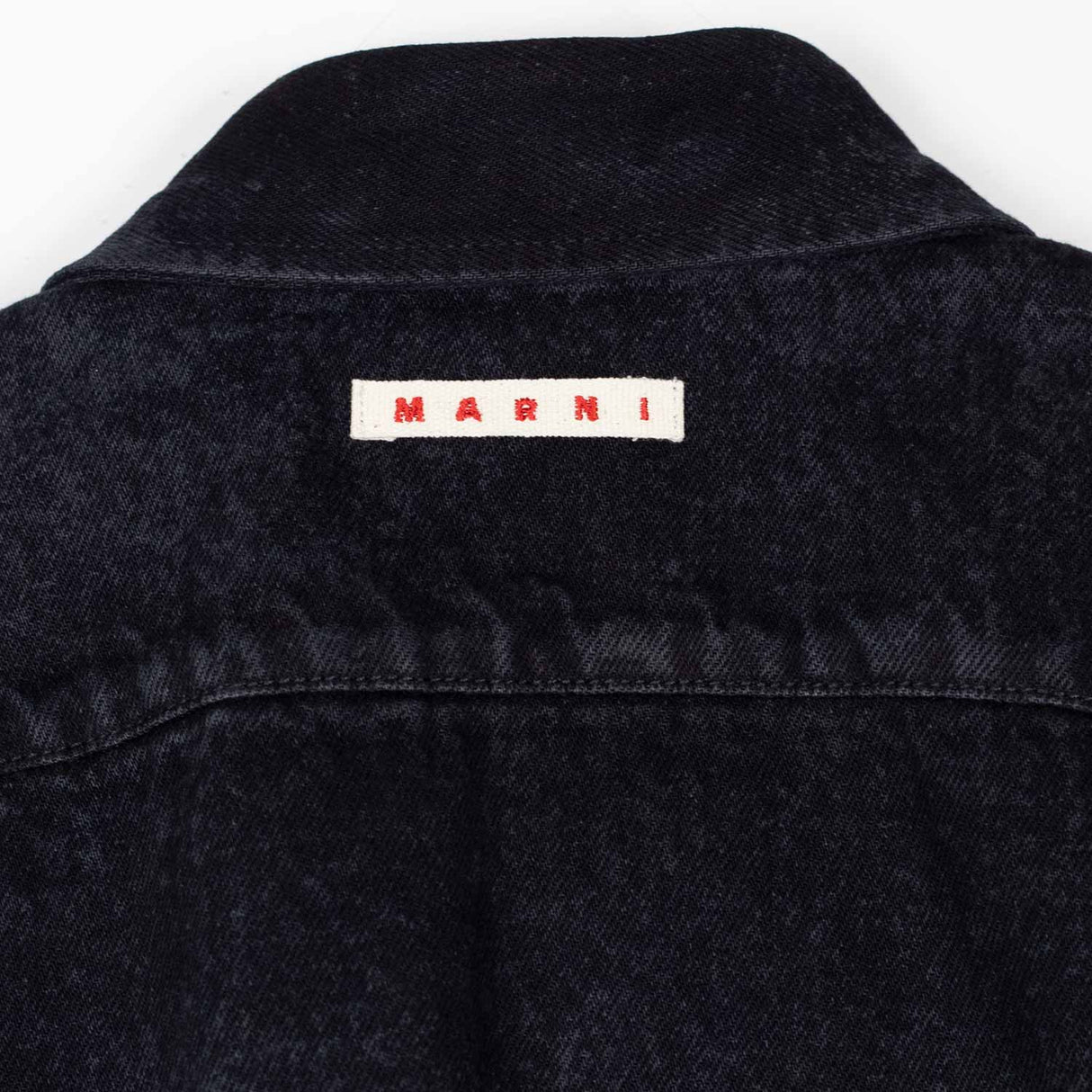 Marni DENIM SHIRT, Black Marble