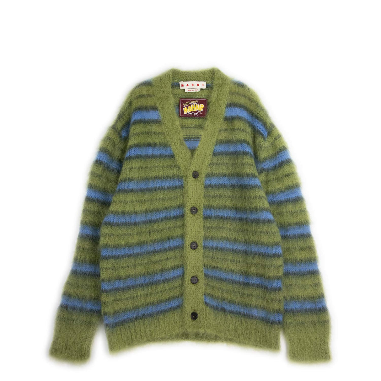 Marni V-NECK CARDIGAN, Acid
