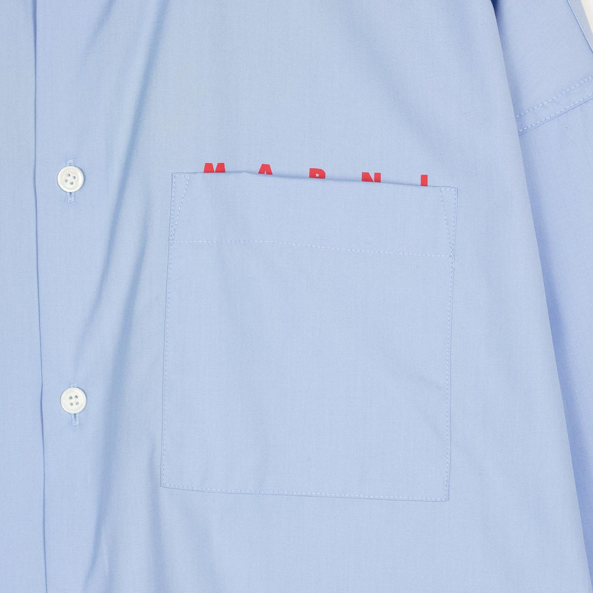 Marni POPLIN SHIRT, Iris Blue