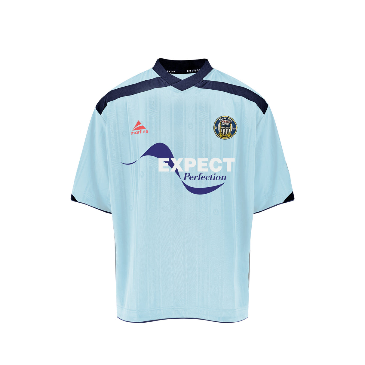 Martine Rose FOOTBALL TOP, Light Blue