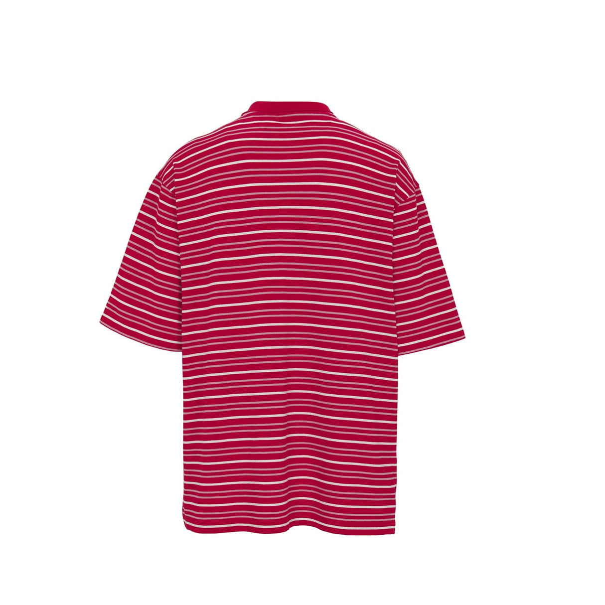 Martine Rose OVERSIZED PANELLED POLO, Red/White