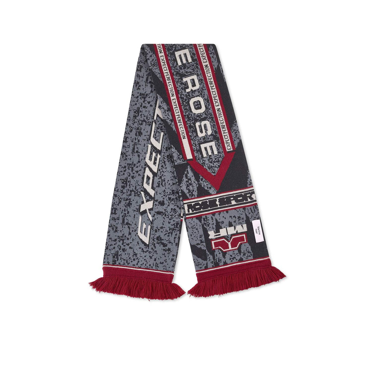 Martine Rose REVERSIBLE SCARF, Grey/Red