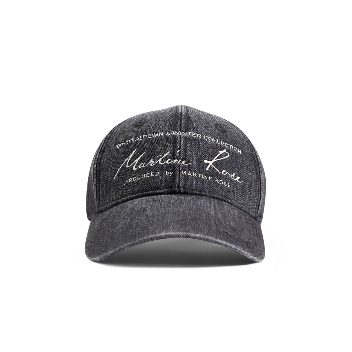 Martine Rose SIGNATURE CAP, Black Washed