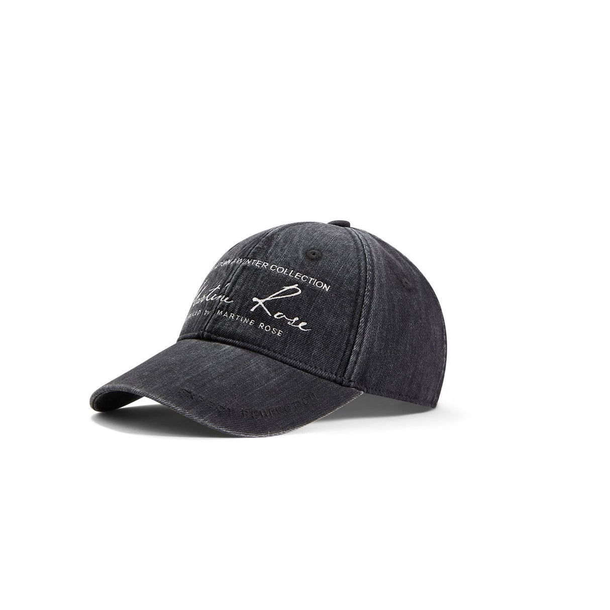 Martine Rose SIGNATURE CAP, Black Washed