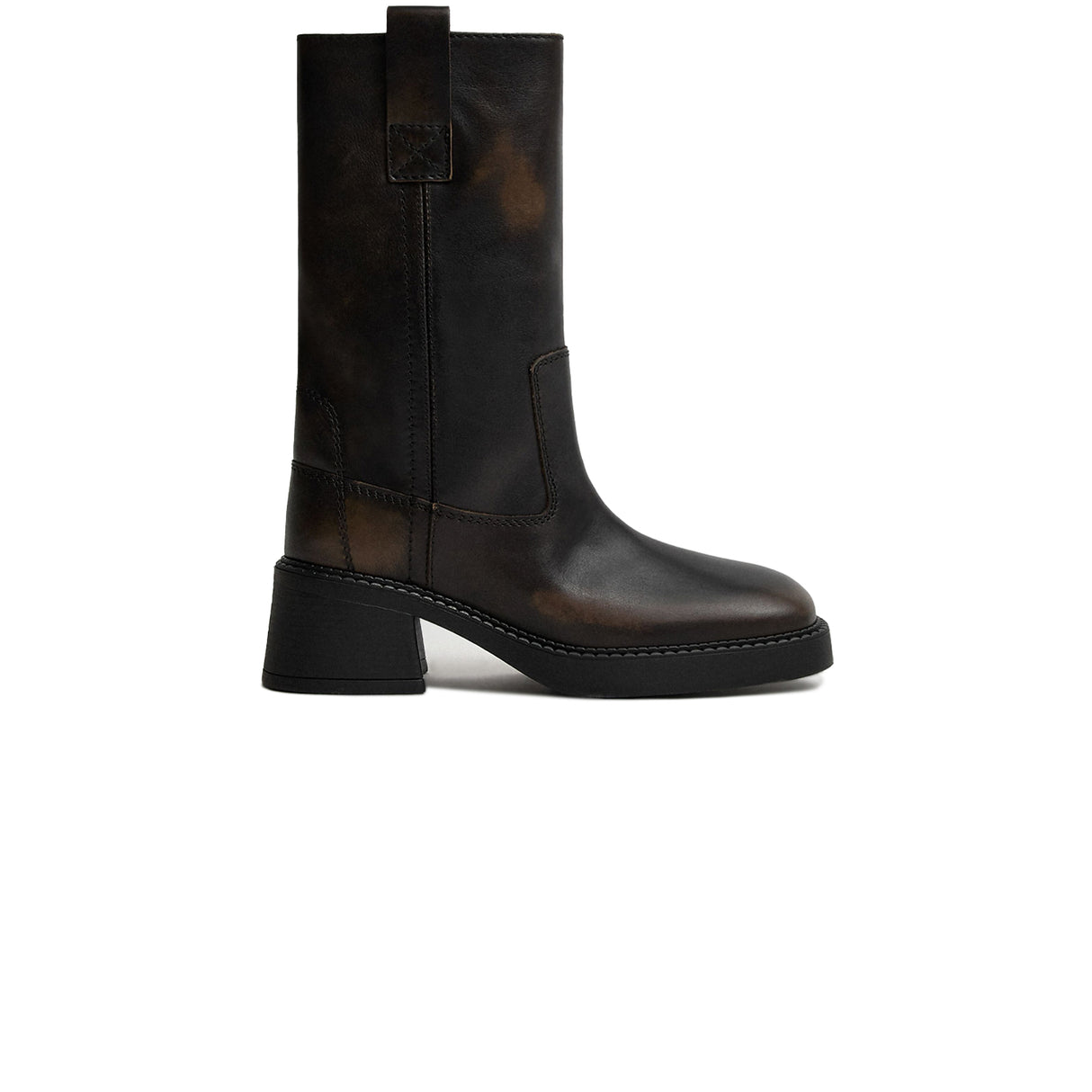 Miista INAYA BRUSHED ANKLE BOOTS, Brown