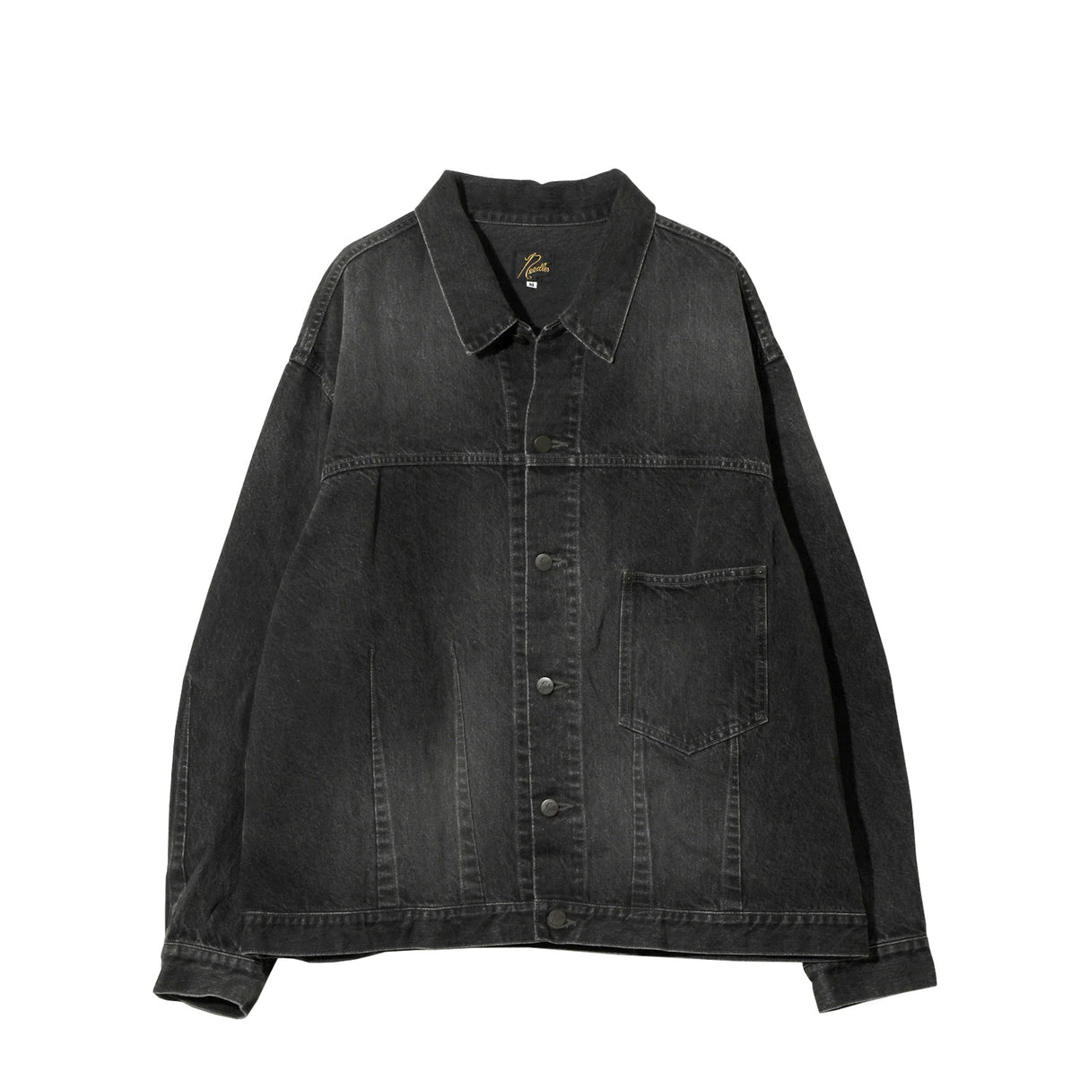 Needles DART BOTTOM JEAN JACKET, Black