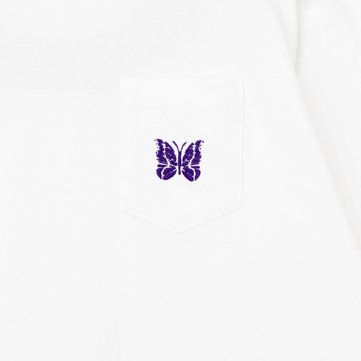 Needles L/S POCKET TEE, White